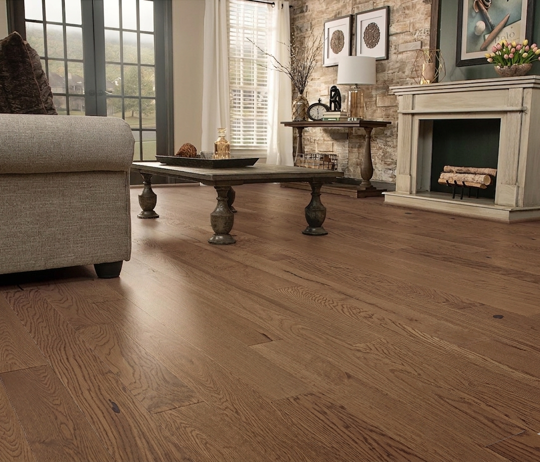 Engineered wood flooring installation in Houston by J&L Luxury Flooring Houston