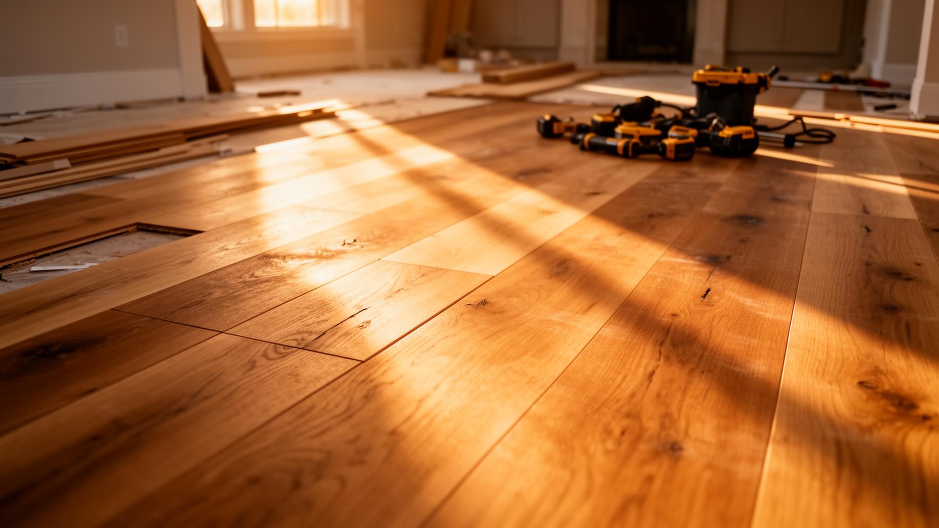 Flooring installation project by J&L Luxury Flooring Houston
