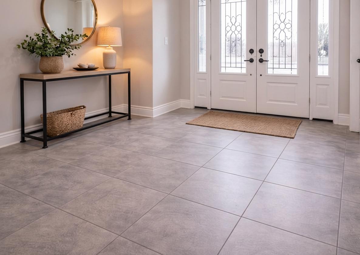 Tile flooring in a Houston home by J&L Luxury Flooring Houston